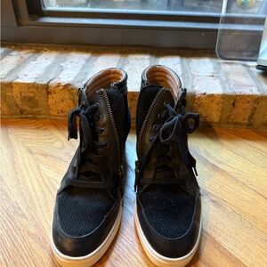 Nordstrom Black High-Top Women's Sneakers